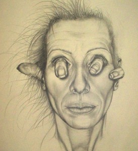 hand in the head, 2006, pencil on paper, 40 x 60cm