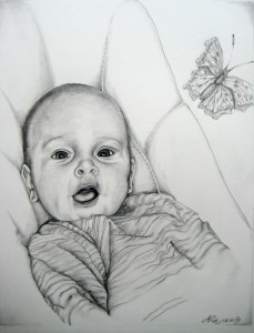portrait, 2009, pencil on paper, 40x50cm